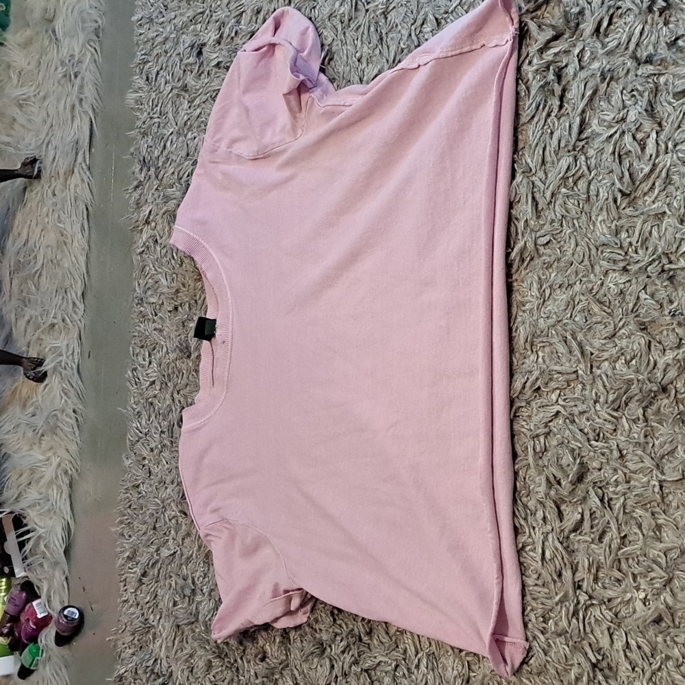 Wild Fable Pink Boxy Crop Top